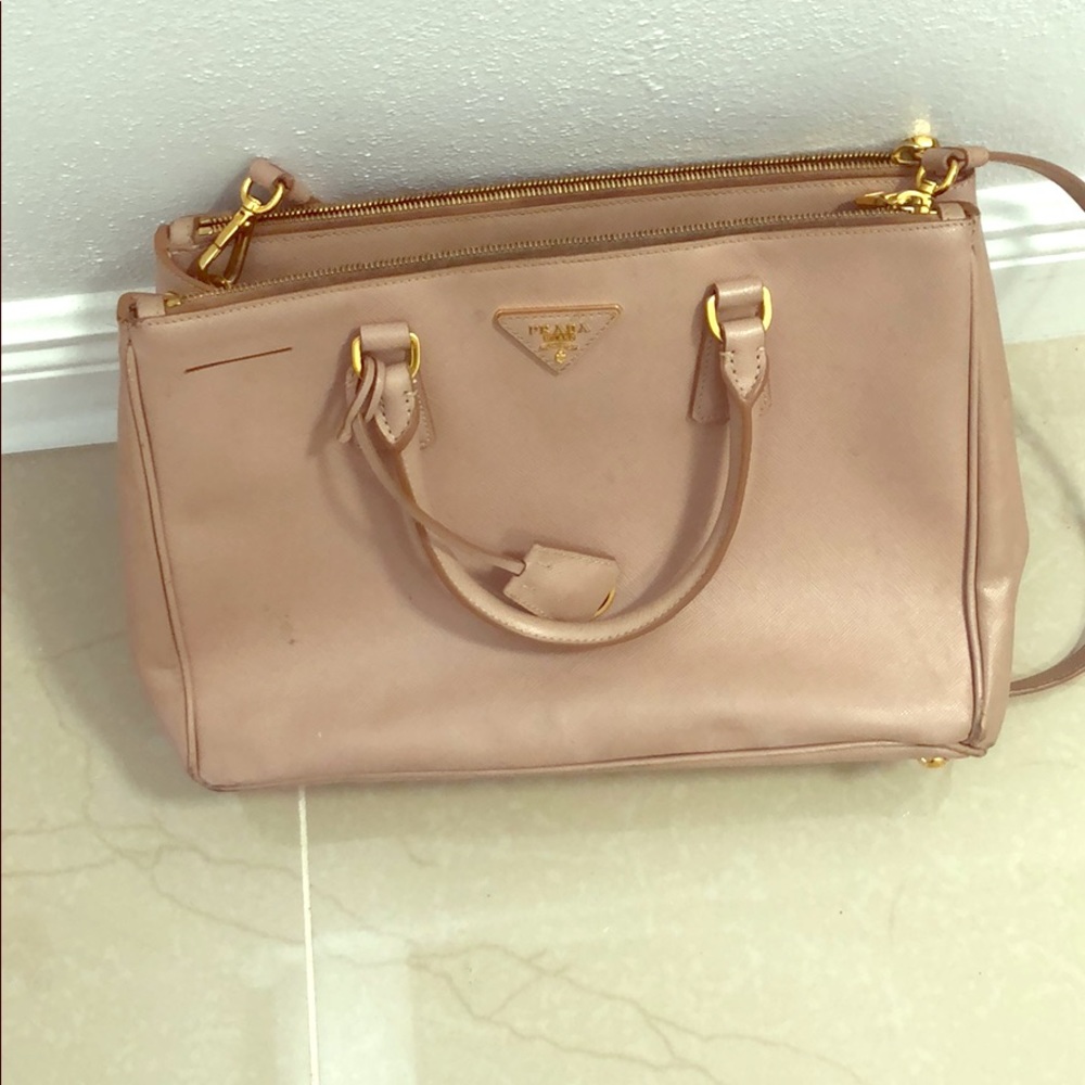 Prada Medium Saffiano Leather Nude